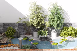 Những mẫu sân vườn xanh ngắt tràn đầy sức sống đón xuân