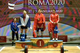 Hoàng Thị Duyên-Cô lực sĩ người Giáy vô địch World Cup cử tạ 2020