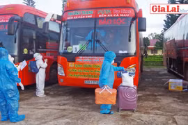 Gia Lai: Đón an toàn 247 công dân từ các tỉnh, thành phía Nam về