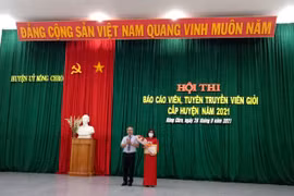 Kông Chro hội thi báo cáo viên, tuyên truyền viên giỏi