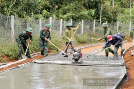 Đắk Nông: Bộ đội giúp nông dân làm những con đường tiền tỷ