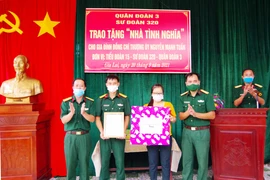 Sư đoàn 320 tặng "Nhà tình nghĩa" cho quân nhân có hoàn cảnh khó khăn