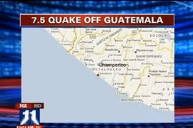 Động đất 7,4 độ Richter ở Guatemala, 39 người chết