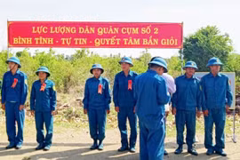 Chi bộ Quân sự xã Ia Rbol học tập và làm theo Bác