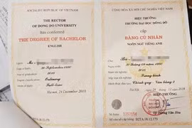 Bộ Công an "truy" người sử dụng văn bằng 2 tiếng Anh của Đại học Đông Đô