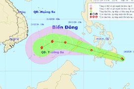 Xuất hiện vùng áp thấp gần Biển Đông