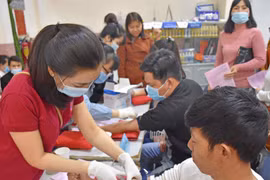 Pleiku: Hơn 400 người hiến máu tình nguyện
