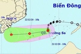 Bão số 14 đã suy yếu thành áp thấp nhiệt đới