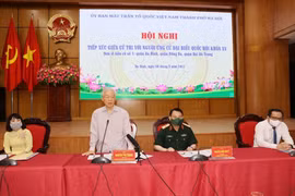 Tổng Bí thư Nguyễn Phú Trọng tiếp xúc trực tuyến với hơn 2400 cử tri Hà Nội