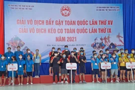 Gia Lai giành 22 huy chương tại Giải Vô địch đẩy gậy và Giải Vô địch kéo co toàn quốc