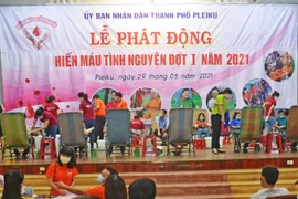 Pleiku: Phát động hiến máu tình nguyện đợt 1, năm 2021