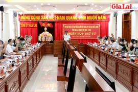 Ủy ban bầu cử tỉnh tổ chức phiên họp thứ tư