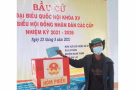 Gia Lai: Nhiều điểm bầu cử hoàn thành sớm việc bỏ phiếu