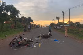 Chư Sê: Va chạm xe máy, 2 người chết, 3 người bị thương