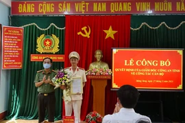 Công bố quyết định bổ nhiệm Phó Trưởng Công an huyện Mang Yang