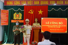 Công bố quyết định bổ nhiệm Phó Trưởng Công an huyện Mang Yang