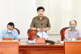 Đoàn giám sát, kiểm tra của Hội đồng bầu cử Quốc gia làm việc với Ủy ban bầu cử tỉnh Gia Lai