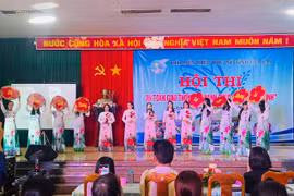 Hội Liên hiệp phụ nữ phường Sông Bờ giành giải nhất Hội thi An toàn giao thông