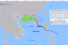 Bão số 7 liên tục đổi hướng, ít tác động đến đất liền Việt Nam