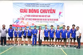 An Khê: Hơn 360 vận động viên tham gia Giải bóng chuyền ngành giáo dục