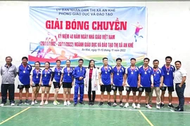 An Khê: Hơn 360 vận động viên tham gia Giải bóng chuyền ngành giáo dục