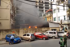 Cháy tại trụ sở Sở Văn hoá và Thể thao Hà Nội