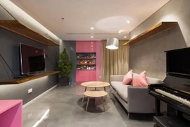 Không gian ngập tràn màu hồng trong căn hộ của Ngọc Thanh Tâm