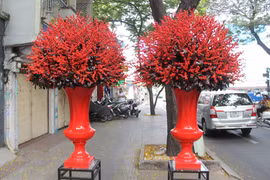 Những bình hoa Tết đắt ngang xe máy xịn