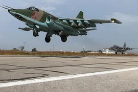 SOHR: Máy bay Su-25 của Nga bị bắn rơi ở Syria. phi công thiệt mạng