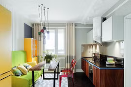 Căn hộ màu sắc tươi sáng cho gia đình trẻ