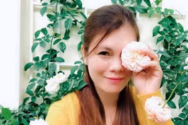 Góc vườn hồng ngọt ngào của bà mẹ trẻ ở Gia Lai