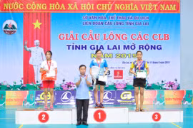 Bế mạc và trao thưởng Giải Cầu lông các CLB tỉnh Gia Lai mở rộng