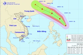 Xuất hiện bão Bailu giật cấp 11 gần Biển Đông