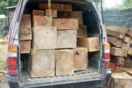 Krông Pa: Bắt giữ xe ô tô chở gỗ trái phép