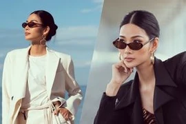 Liên tục khoe thần thái chất ngất, Hoàng Thùy tự thiết kế váy áo mang đến Miss Universe 2019