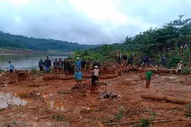 Hồ thủy điện Đăk Kar đang thi công có dung tích 13triệu m3 gặp sựcố