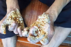 Gặp người đầu tiên mắc căn bệnh kỳ lạ "người cây" ở Việt Nam