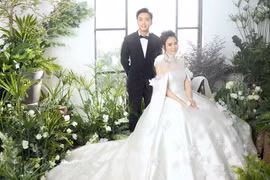 Đàm Thu Trang lần đầu hé lộ chiếc váy cưới đặc biệt trong hôn lễ