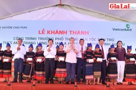 Thường trực BBT Trần Quốc Vượng dự khánh thành trường Ama Trang Lơng