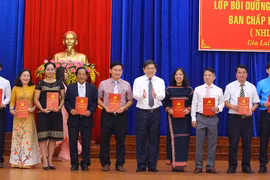 Gia Lai: Bế giảng lớp Bồi dưỡng cán bộ dự nguồn quy hoạch