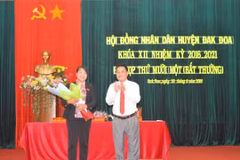 Bà Giang H'Đan được bầu giữ chức Phó Chủ tịch UBND huyện Đak Đoa