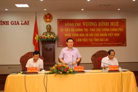 Phó Thủ tướng Vương Đình Huệ làm việc với lãnh đạo tỉnh Gia Lai