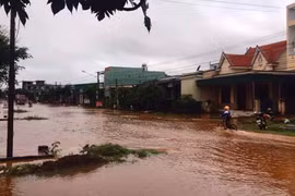 Mưa lớn khiến xã Ia Nhin bị ngập nhiều nơi