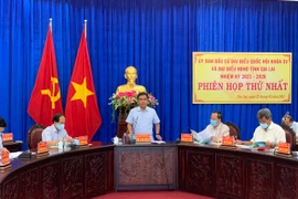 Ủy ban bầu cử đại biểu Quốc hội khóa XV và đại biểu HĐND tỉnh Gia Lai họp phiên thứ nhất