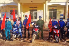 Công an huyện Đak Đoa chung tay đẩy lùi dịch bệnh Covid-19