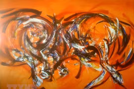 [Photo] Họa sỹ Ngô Thanh Hùng - người 'thổi hồn' vào tranh vẽ trâu