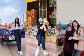 Hoa hậu Đỗ Thị Hà, Tiểu Vy, Lương Thuỳ Linh miệt mài làm từ thiện giáp Tết