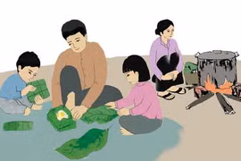 Nồi bánh chưng của bố