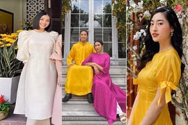 Hoa hậu Tiểu Vy, Tăng Thanh Hà và loạt mỹ nhân xúng xính áo dài chơi Tết