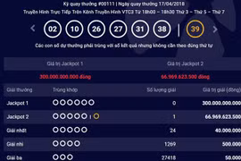 Thêm khách hàng trúng độc đắc Vietlott gần 67 tỷ đồng